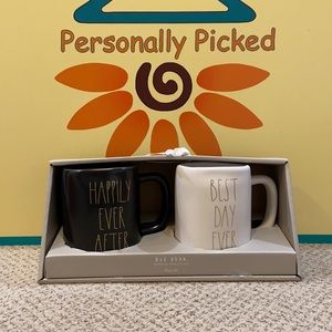 Rae Dunn HAPPILY EVER AFTER & BEST DAY EVER Mugs